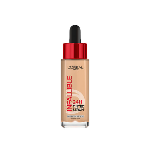 L’Oréal Paris Infallible 24H Tinted Serum with 1% Hyaluronic Acid for Radiant Hydrated Skin, Light to Medium Coverage, 30ml