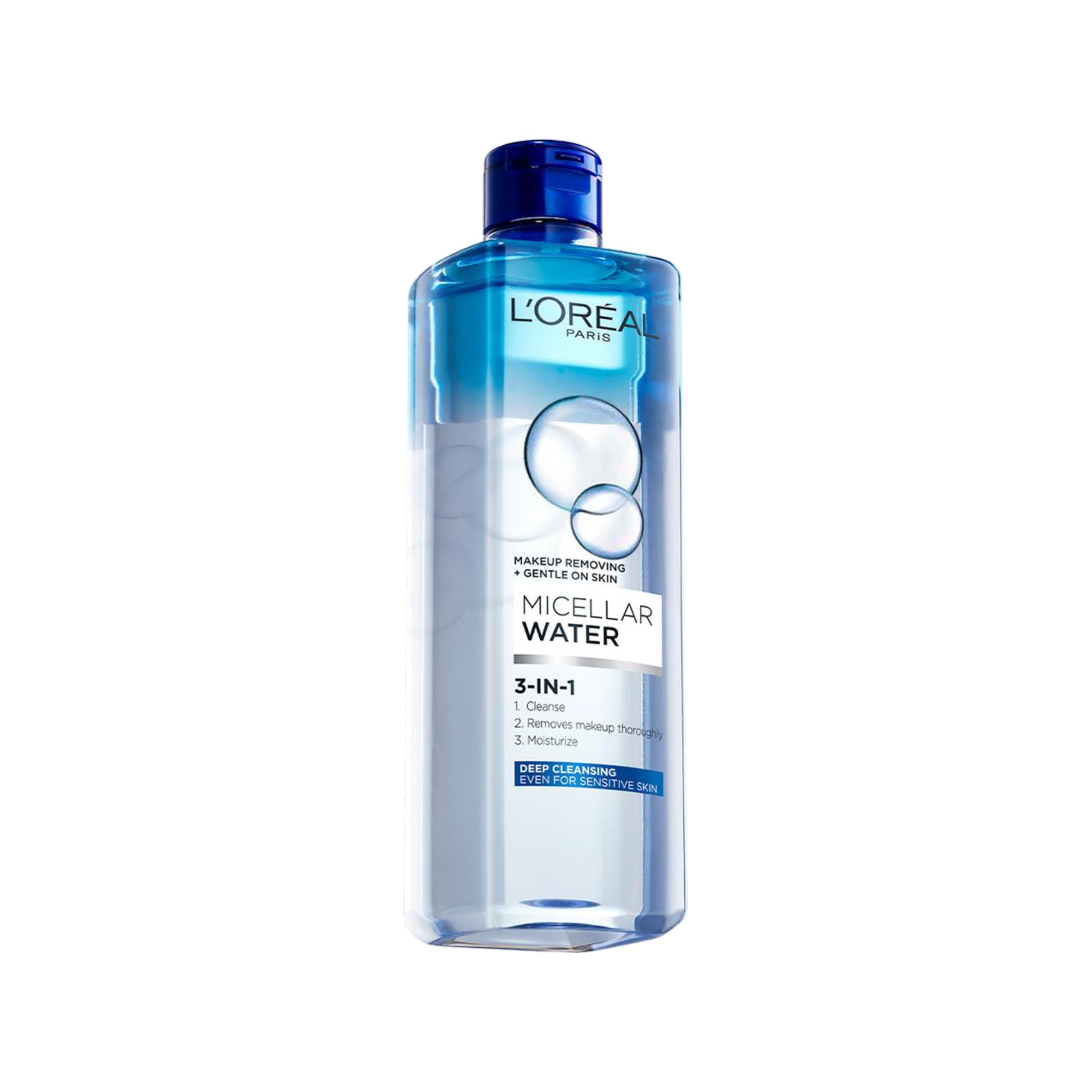 L'Oréal Paris 3-in-1 Deep Cleansing Micellar Water for long wear makeup remover 400ML