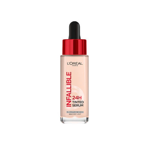 L’Oréal Paris Infallible 24H Tinted Serum with 1% Hyaluronic Acid for Radiant Hydrated Skin, Light to Medium Coverage, 30ml