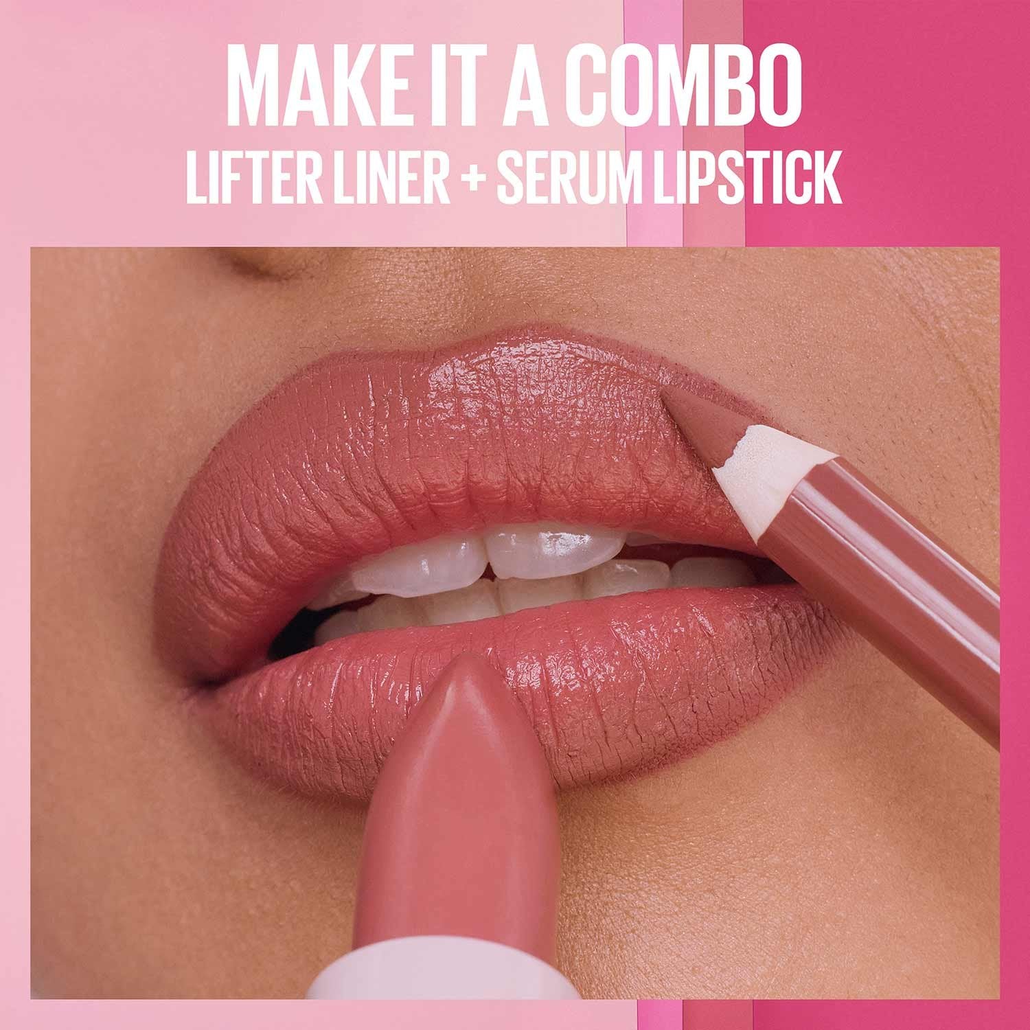 Maybelline Serum Lipstick, Hydrating Lip Makeup with 8HRs of Lip Plumping Moisture with Hyaluronic Acid + Oil Blend