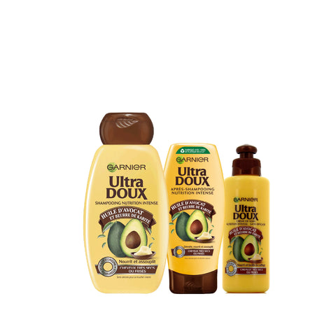 20% OFF Ultra Doux Avocado Conditioner 200ml + Ultra Doux Avocado Oil & Shea butter Leave In + Ultra Doux Avocado & Shea butter Shampoo 400ml