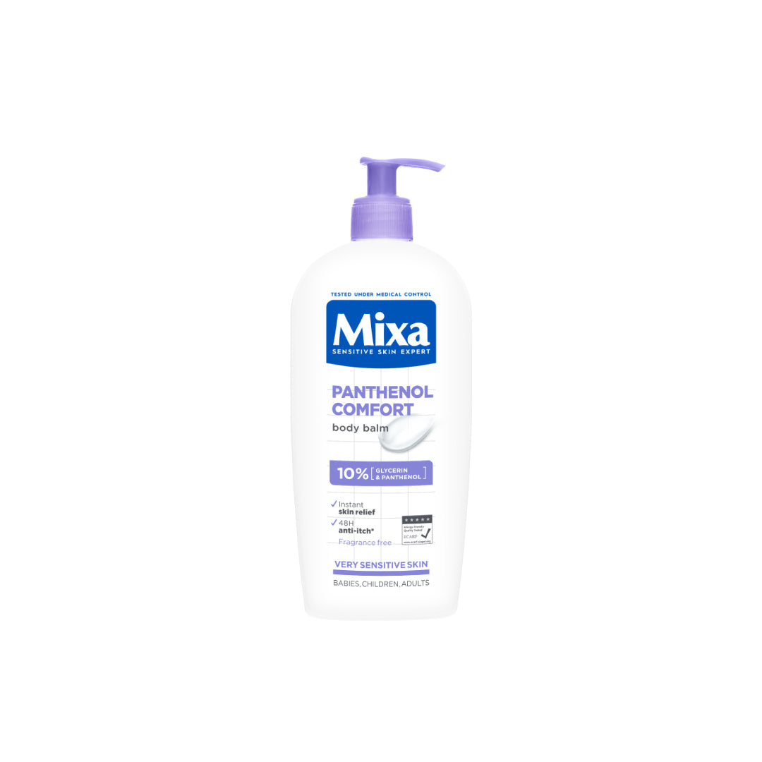 Mixa Panthenol Comfort Body Lotion - Anti-Scratching Cream - For Dry Skin, Atopy Prone Skin and Eczema