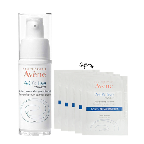 A-OXitive Eyes Smoothing Eye Contour Cream 15ML + A-OXITIVE ANTIOXIDANT DEFENSE SERUM 2ML GIFT