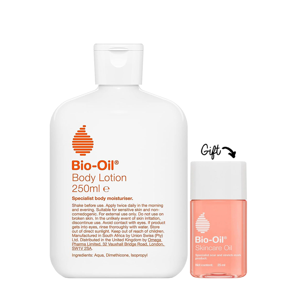 BIO-OIL Body Lotion 250ml + BIO-OIL Skin Care Oil GIFT