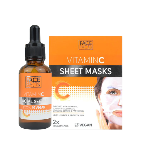 15% OFF Vitamin C Facial Serum + 2x Vitamin C Sheet Mask
