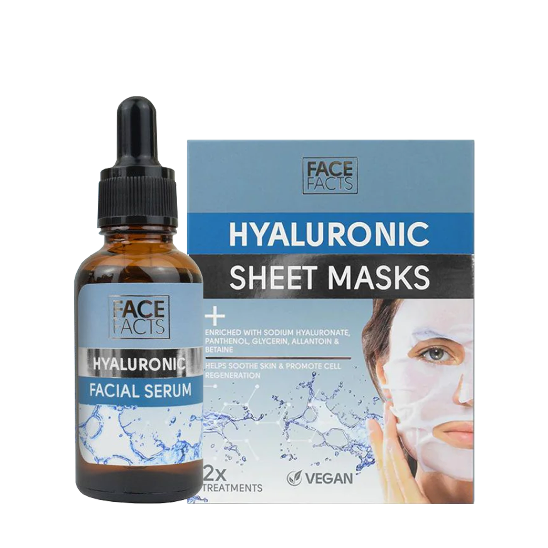 15%  OFF Hyaluronic Face Serum + 2x Hyaluronic Sheet Mask