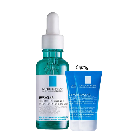 Effaclar Serum 30ML + Effaclar Gel 15ml x2 (Gift)