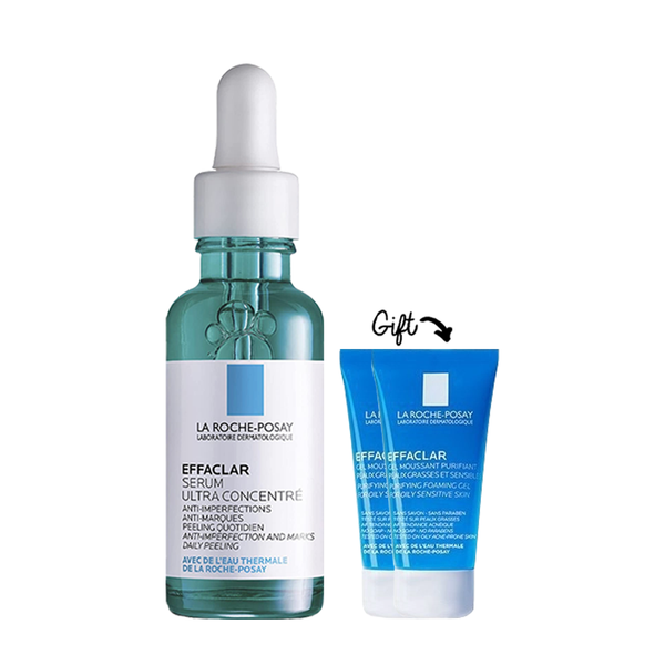 Effaclar Serum 30ML + 2x effaclar gel 15 ml (Gift)