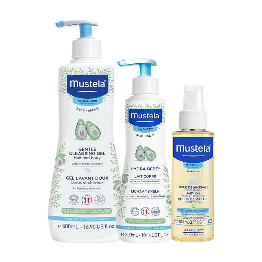 10% OFF Gentle 2 in 1 Cleansing Gel 500ML + Hydra Bébé® Body lotion 300ML + Baby Oil 100ML