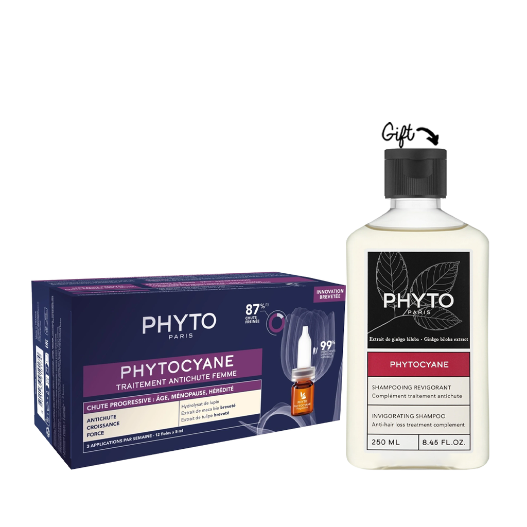 Buy Phyto Phytocyane Reactional Hair Loss Treatment  Get Phytocyane women shampoo 250ml