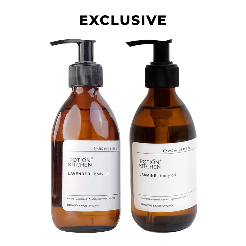 15% OFF: Lavender Body Oil 250ml + Jasmine Body Oil 250ml