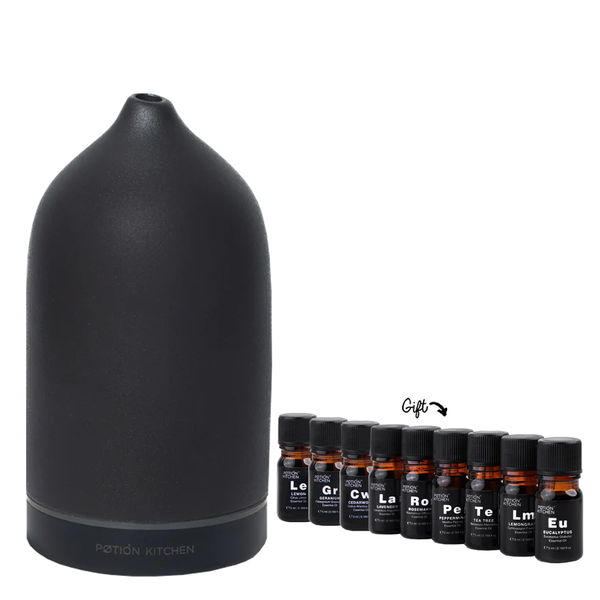 15% OFF NEW Aura Essential Oil Aroma Diffuser + COMPLETE SET of 9 essential oils