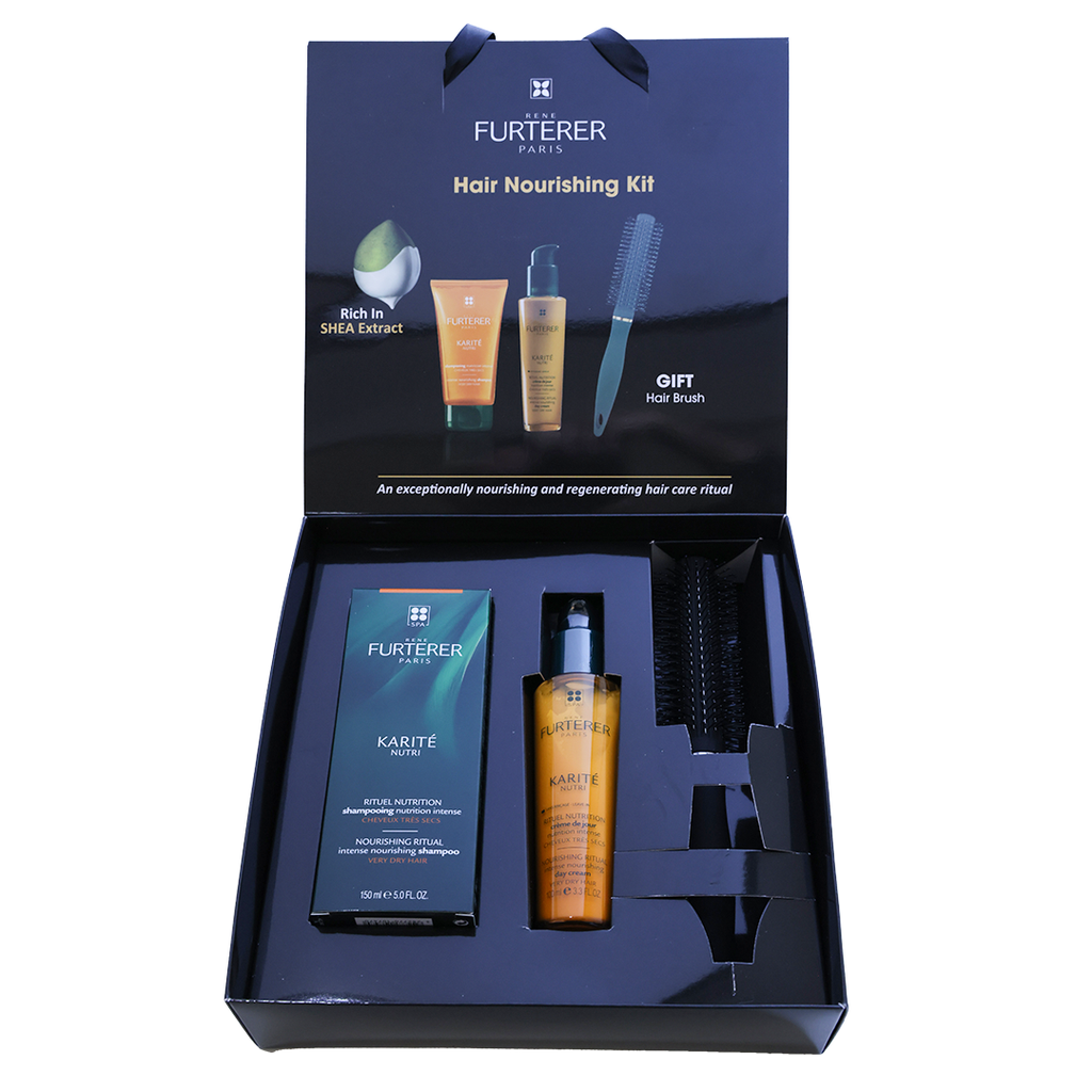 Hair Nourishing KIt : RF KARITE NUTRI SHAMPOO 150ML + JOUR 100ML + BRUSH