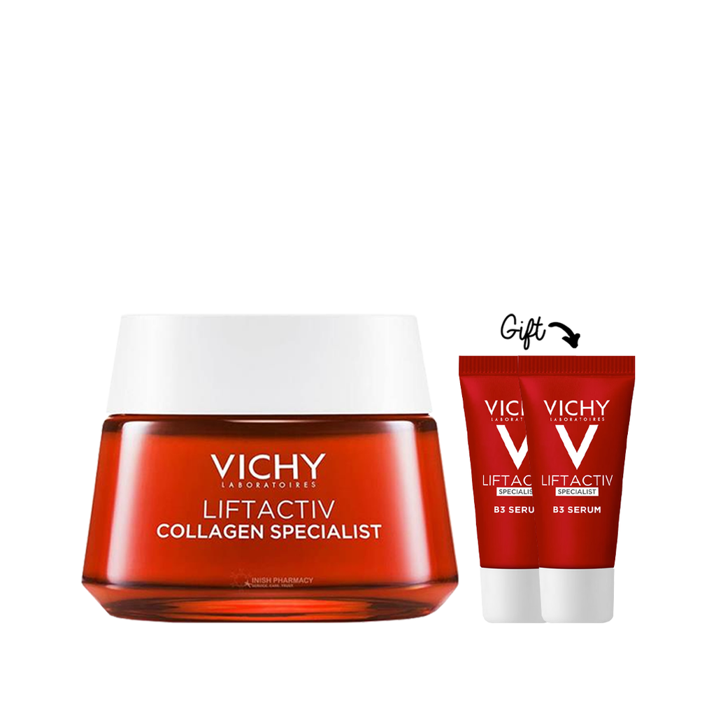 Liftactiv  Collagen Specialist Day Cream 50ML+x2  liftactiv B3 5 ML (Gift)