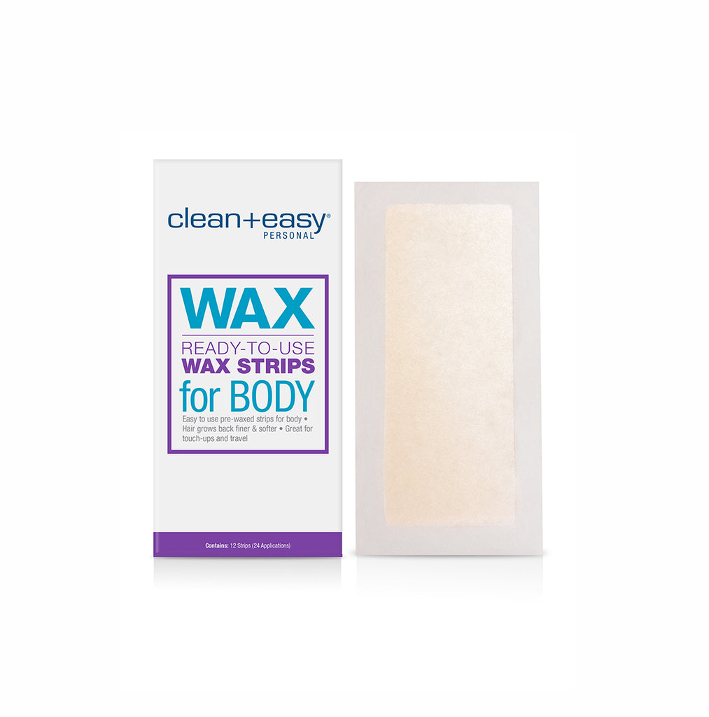 Clean & Easy Ready-To-Use Wax Strips for Body 12pcs