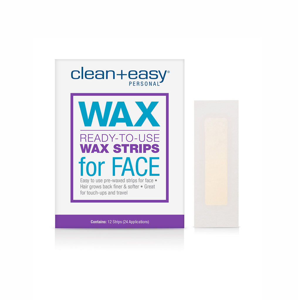 Clean & Easy Ready-to-Use Wax Strips for Face 12pcs