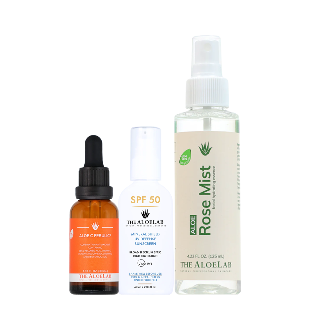 Aloe Lab Aloe C Ferulic + Oil Control Sunscreen + Rose Mist