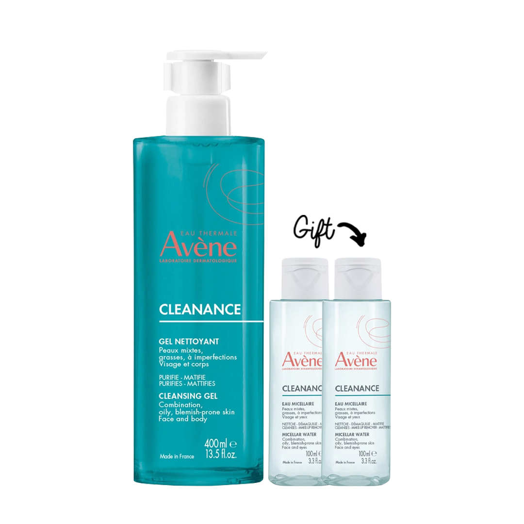 Buy Avène Cleanance cleansing gel & get a FREE 200ml Cleanance micellar water