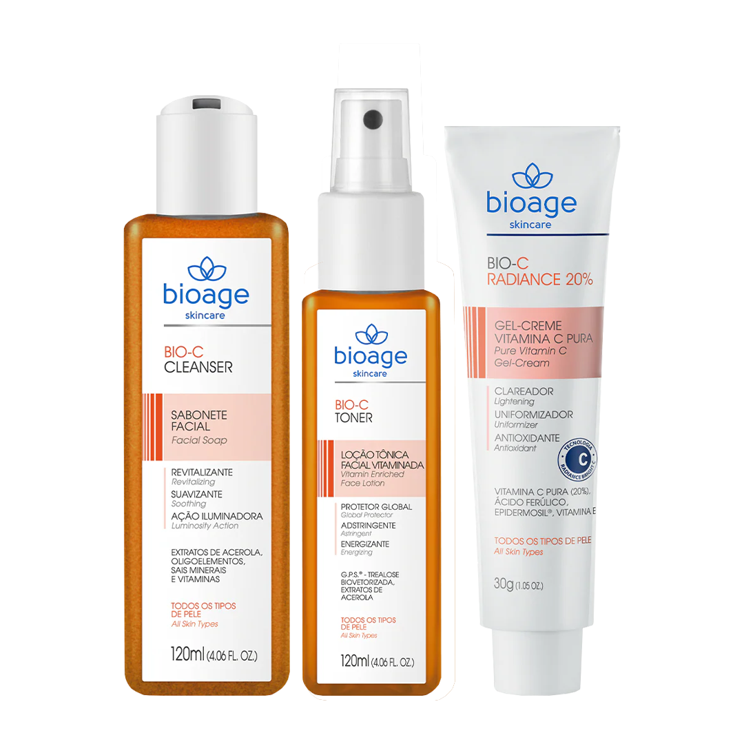 Vitamin C Routine: Vitamin C Cleanser + Toner + Cream