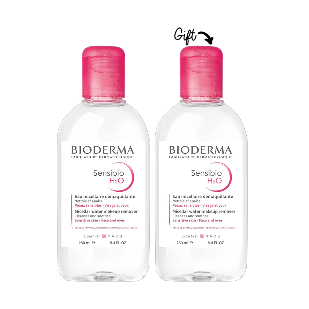 Buy 1 Bioderma Sensibio H2O Micellar Water - Sensitive skin & Get 1 for Free