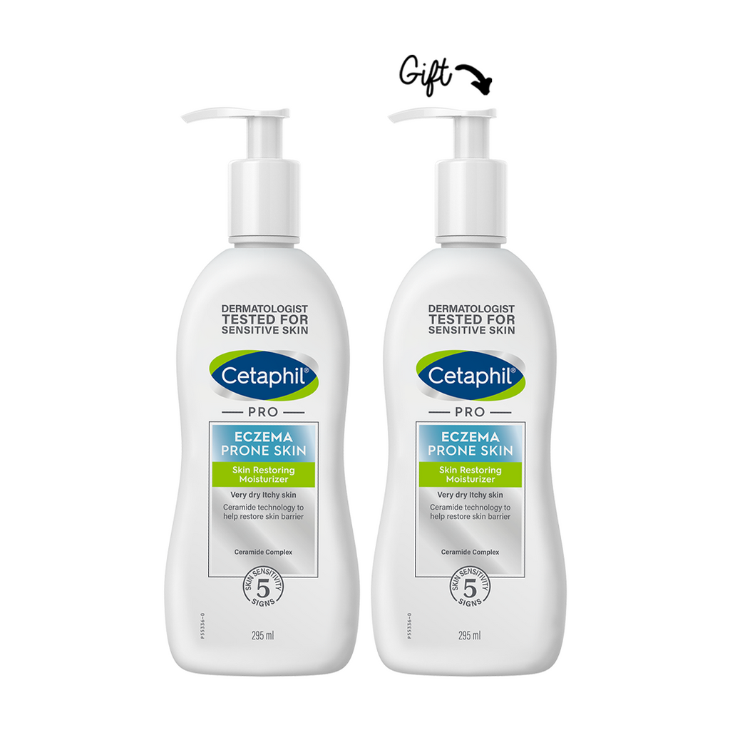 Buy 1 get 1: Cetaphil PRO Eczema-Prone Skin Restoring Moisturizer - 295ml