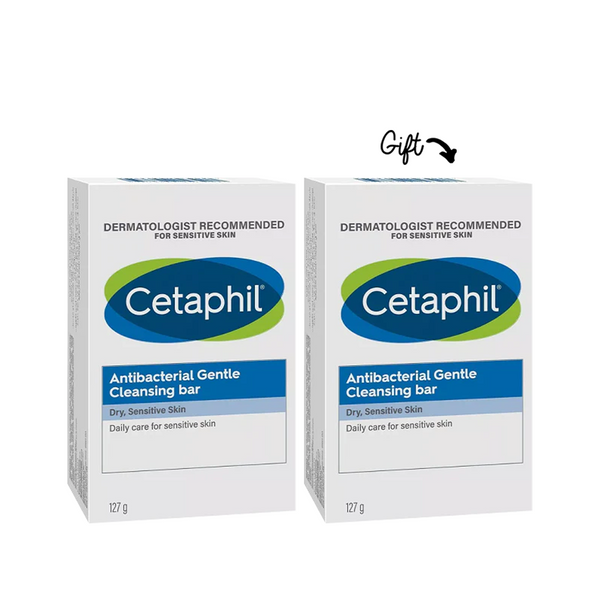 Buy 1 get 1: Antibacterial Gentle Cleansing Bar 127GR