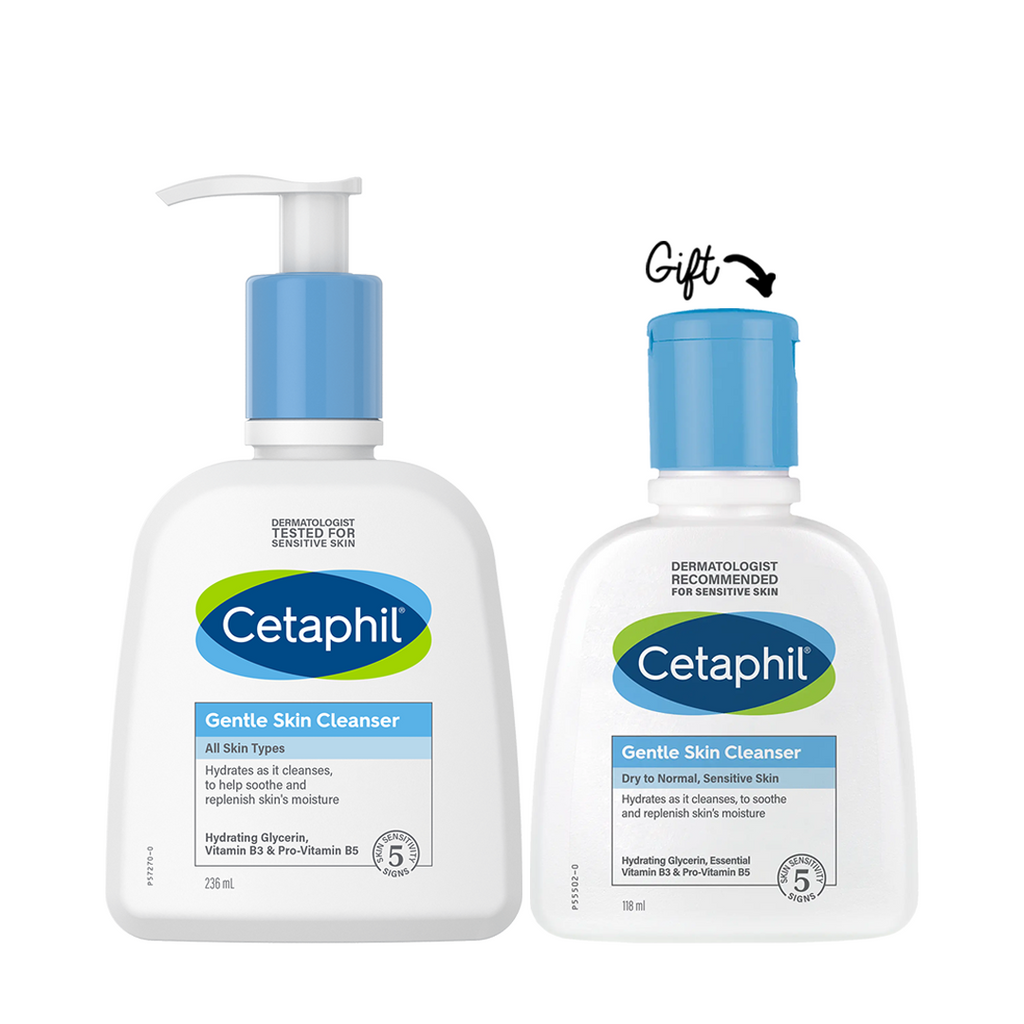 Buy 1 get 1: Cetaphil Gentle Skin Cleanser - 236ml get  Cetaphil Gentle Skin Cleanser - 118ml