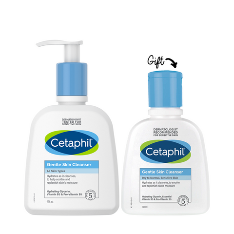 Buy 1 get 1: Cetaphil Gentle Skin Cleanser - 236ml get  Cetaphil Gentle Skin Cleanser - 118ml