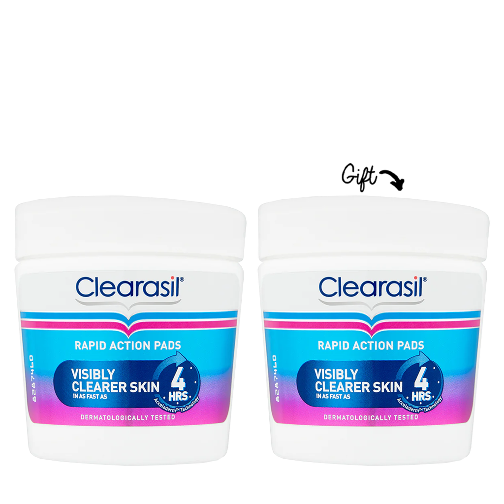 BUY 1 GET 1: Clearasil Ultra Rapid Action Pad 65 Pads/Jar