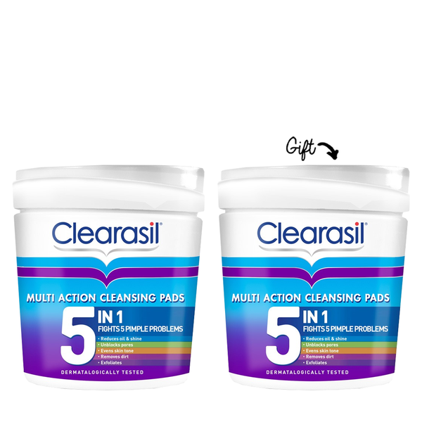 BUY 1 GET 1: Clearasil Ultra 5 in 1 Cleansing Pad 65 Pads