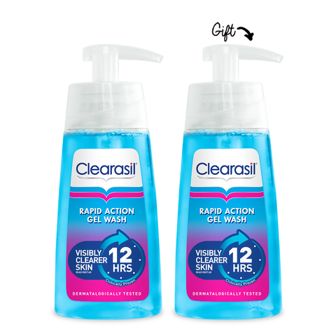 BUY 1 GET 1:Clearasil Rapid Action Gel Wash 150mL