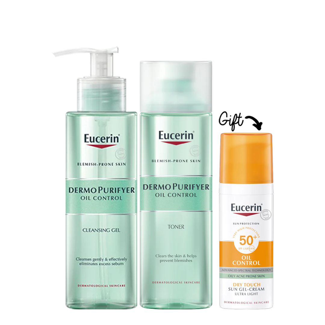 Buy DermoPurifyer Oil Control Cleanser + DermoPurifyer Oil Control Toner  Get Oil Control Sun Gel-Cream Dry Touch 50+