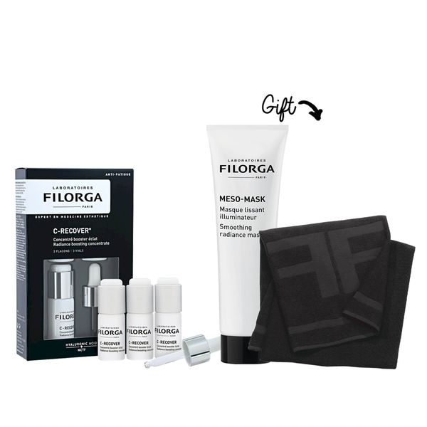 C-Recover Anti-Fatigue Radiance Concentrate 3 Bottles of 10ML + filorga meso-mask 30ml (Free)