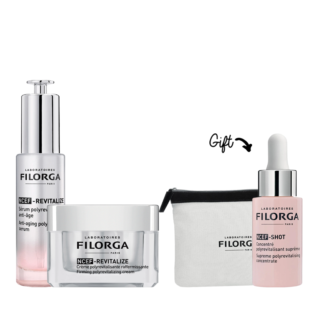 NCEF-Revitalize Cream + NCEF-Revitalize Serum  Get  NCEF-Shot +  Filorga Trousse FREE