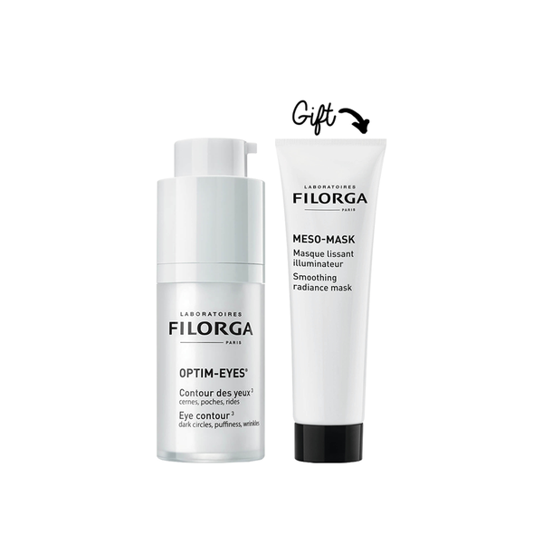 Optim-Eyes Eye Contour 15ML + Meso Mask Anti-Wrinkle Lightening Mask 30ML (Free)