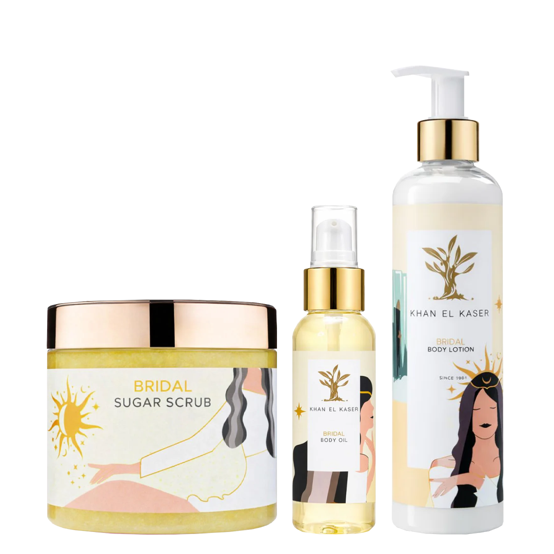 Khan Al Kaser Bridal Body Scrub + Body Oil + Body Lotion OR Body Butter