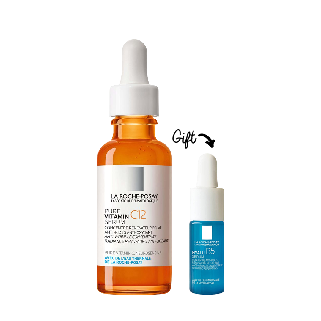 Pure Vitamin C 12 Serum 30ML + Hyalu B5 Serum 10ml (Gift)