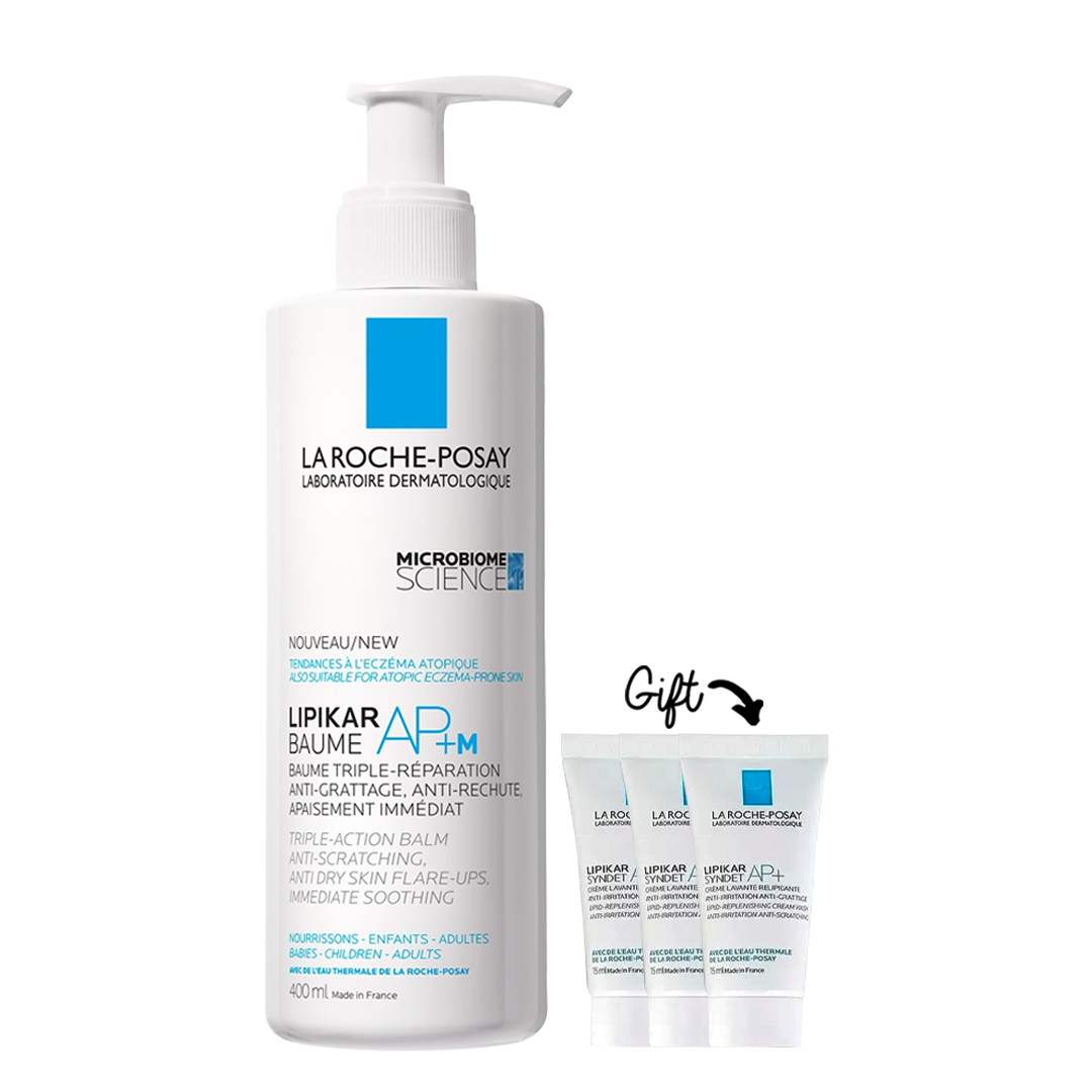 NEW Lipikar Baume AP+ Microbiome + Lipikar syndet AP+ 15ML