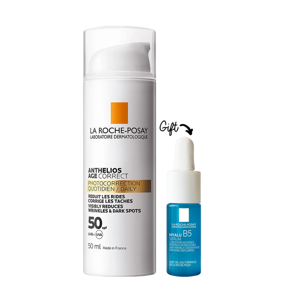 With Every Purchase of Anthelios Age Correct Get Hyalu B5 Serum 10 ML