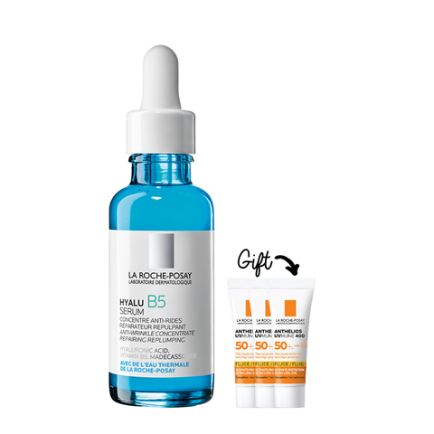 With every purchase Hyalu B5 serum 30 ml - Get Anthelios UV Mune 3 ml x3