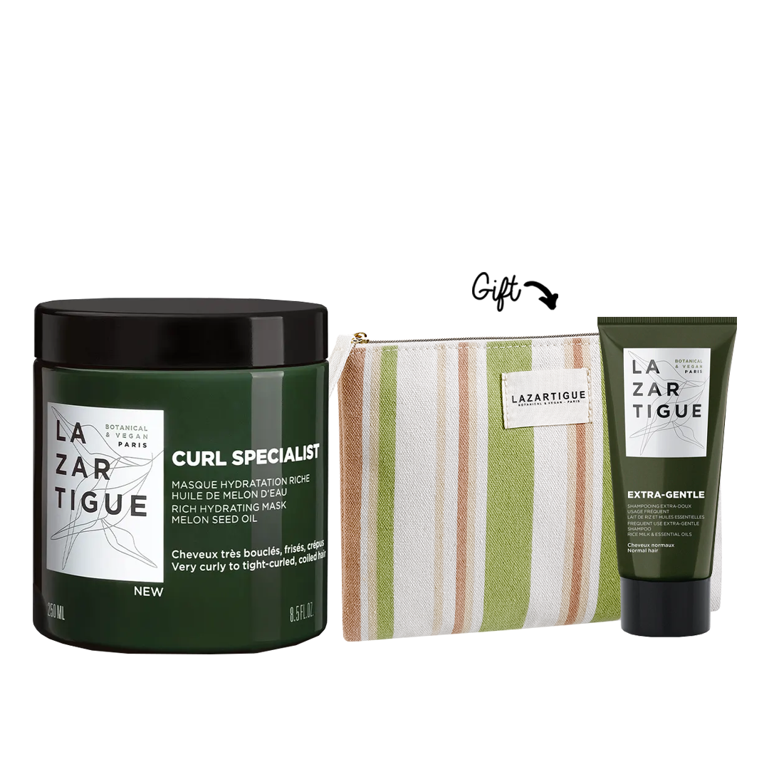 Buy Lazartigue Curl Specialist Mask GET Extra-Gentle Shampoo Mini (50ml) FREE + Pouch