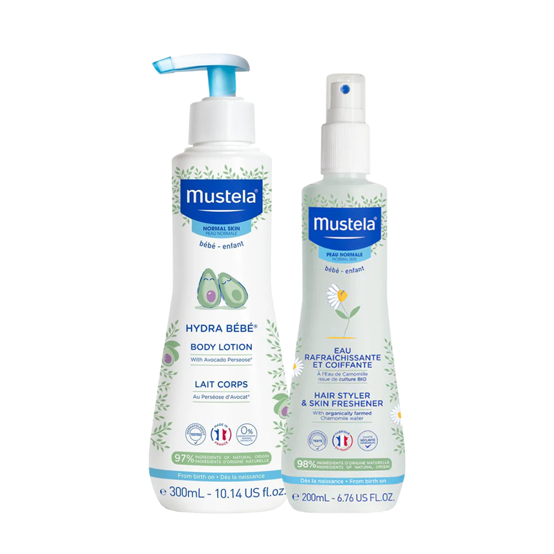 20%: Skin & Hair Freshener 200ML + Normal skin-hydra bebe corps 500ML