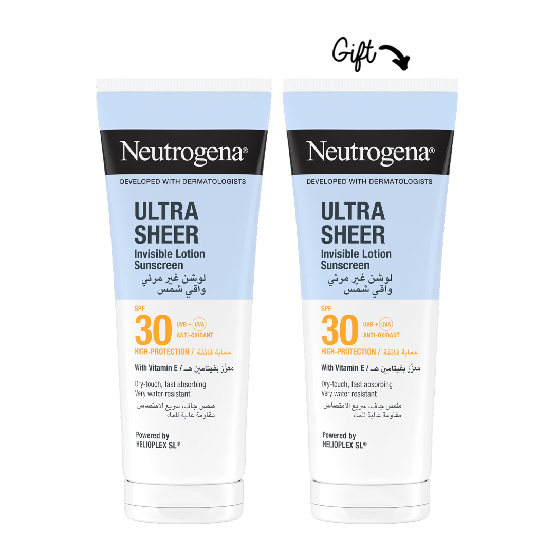 Buy one get one: Neutrogena Ultra Sheer Invisible Body Lotion Sunscreen SPF30