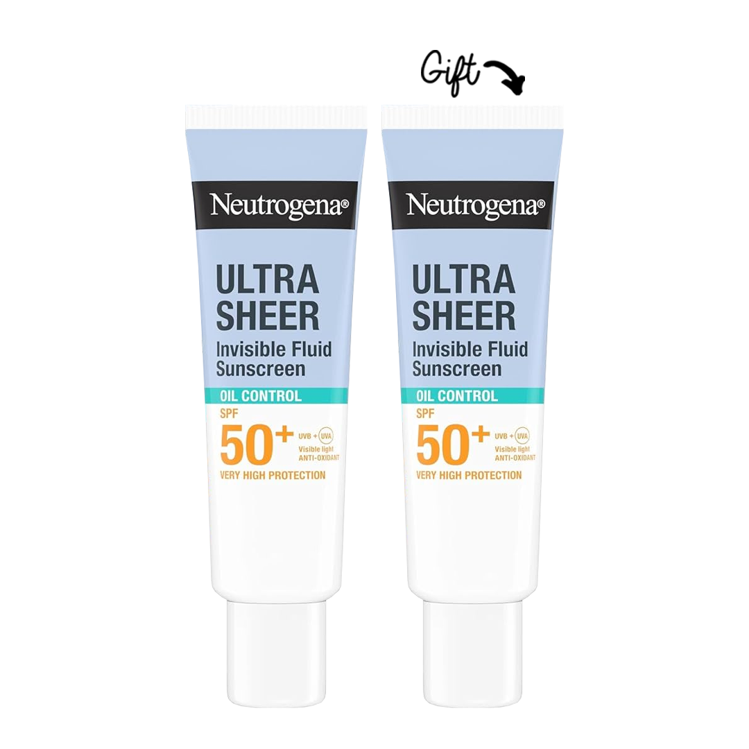 Buy one get one: Neutrogena Ultra Sheer Invisible Oil Control Fluid Sunscreen SPF 50+