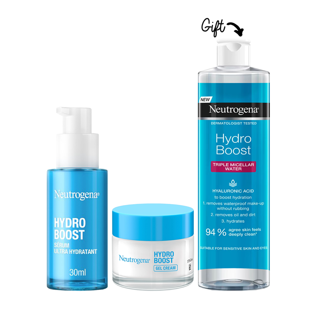 BUY Hydro Boost Gel Cream + Hydro Boost Serum GET Hydra Boost Micellar Water