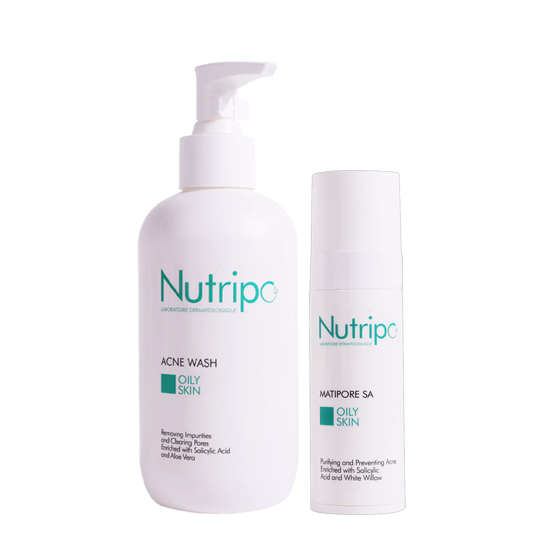 20%Off: Nutripo Acne Wash 250 mL + Matipore Salicylic Acid 30 mL: Acne prone skin