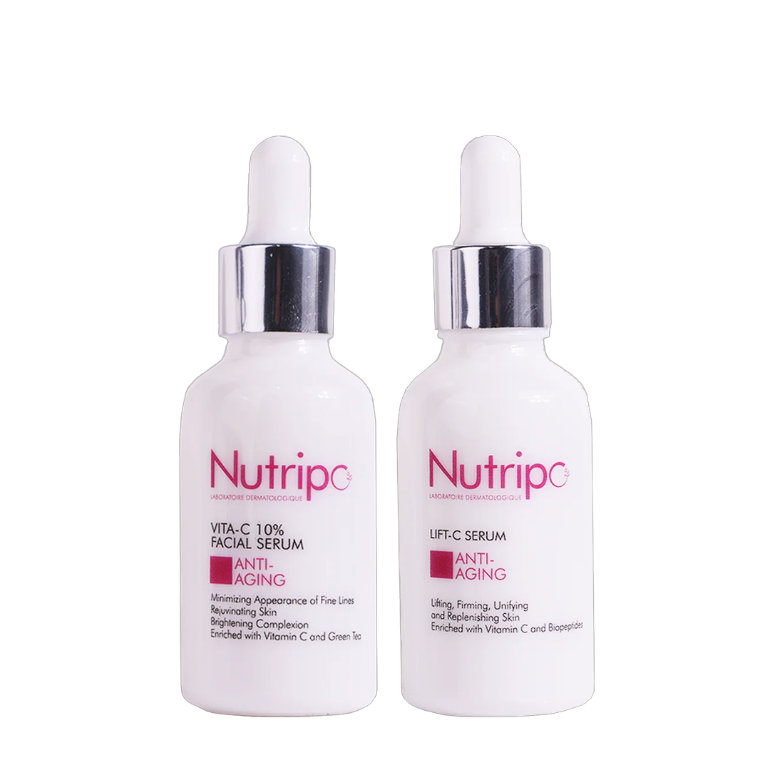 20%Off:Vitamin C 10% Facial Serum 30 mL (morning) + Lift-C Serum 30 mL (night)  Mature skin