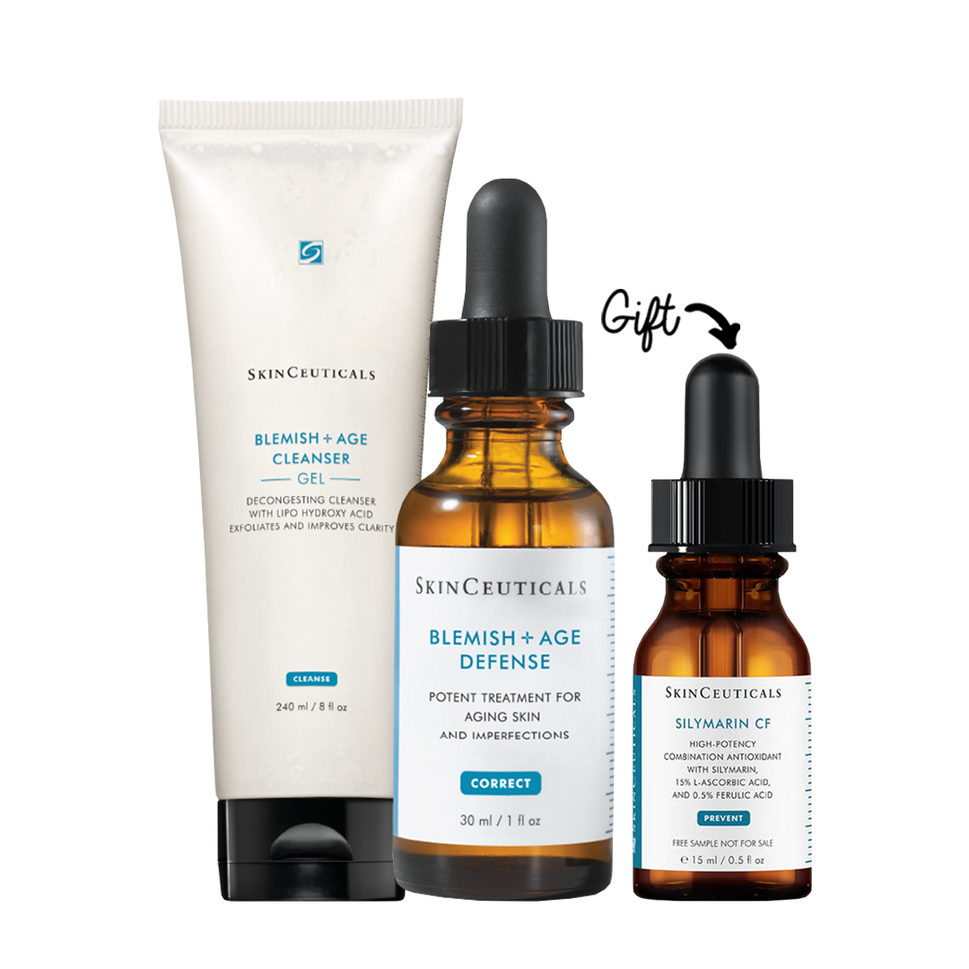 SKN CLN BLEMISH AGE CG 240M EU + SKN COR BLEMISH AGE DEF 30M EU + A&P-SKN PVT SILYMARIN AOX 15ML (Gift)