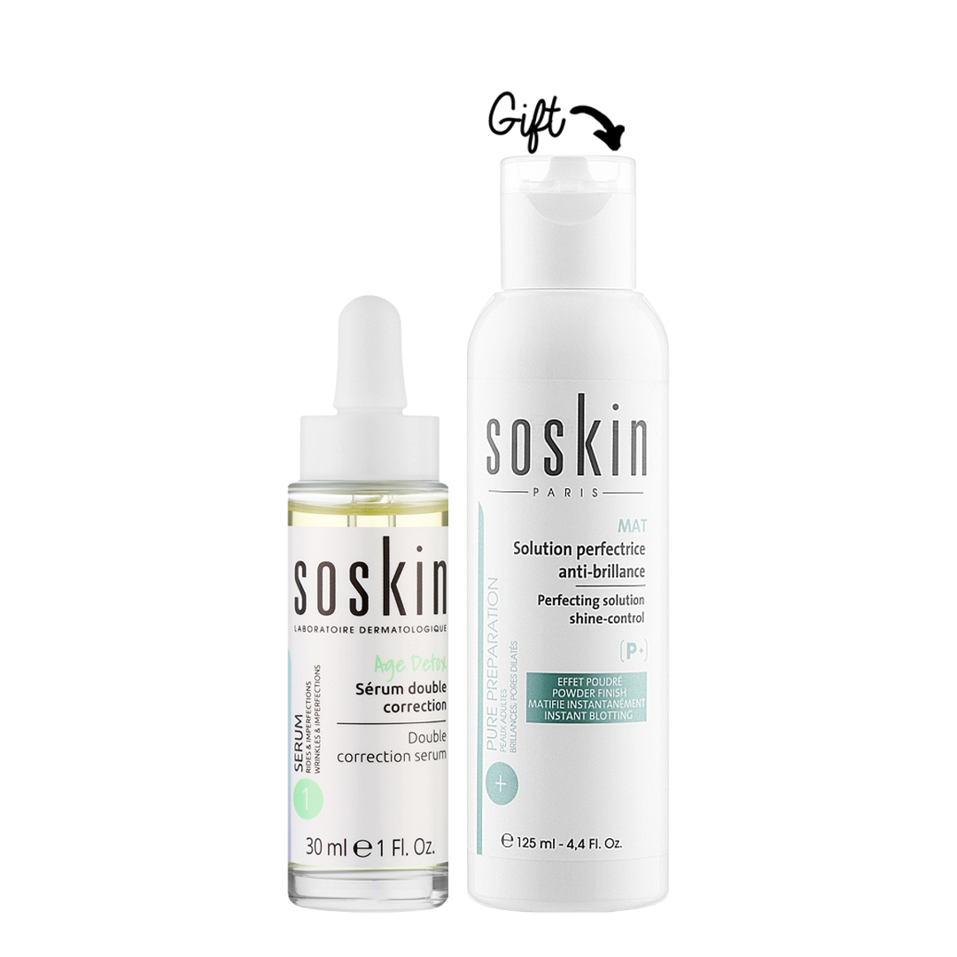 Buy Soskin Double Correction Serum  Get Free Soskin Solution Perfectrice Anti-Brillance