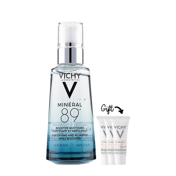 With Every Purchase of Mineral 89 Get CS UV Age 3*3ml
